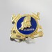Vintage WW ll US Navy Seabees military gilt sterling silver pin