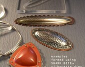 SHARK BITE  Silhouette Die Tools for Jewelers Metalsmiths Hydraulic Press and Bench Vise Methods