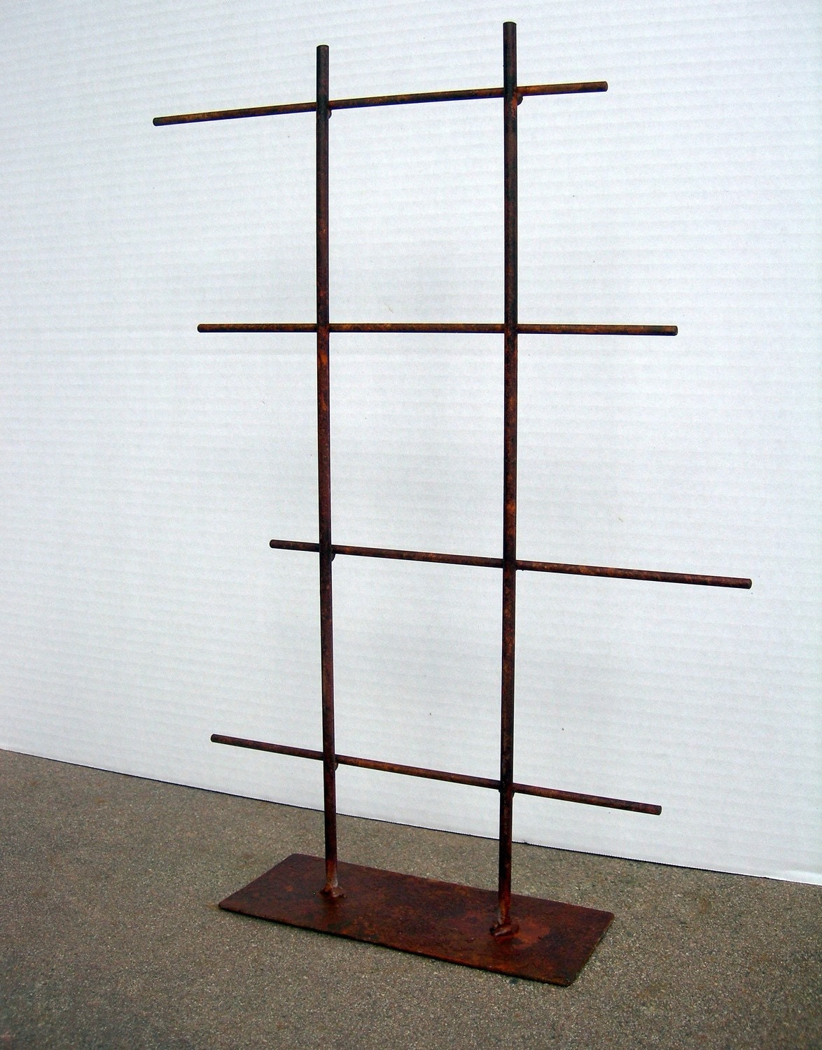 TALL Rustic Metal Jewelry Display Rack by grafix on Etsy