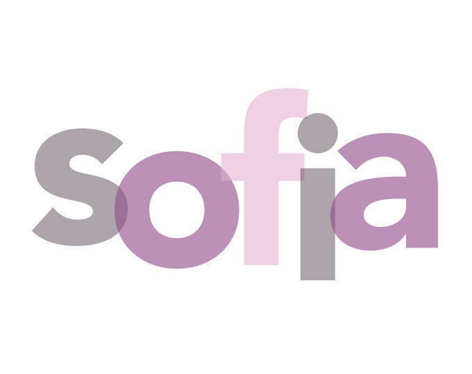 Modern Children's Name Art