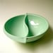vintage Melmac Mint Green Boontonware Divided Bowl