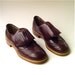 50s vintage Burgundy Leather Kiltie Wingtip Oxfords