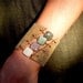 Handmade Boho Leather and Gemstone Cuff Bracelet - Imperial Jasper