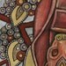Art Nouveau Fruit Bat Flying Fox Animal Art Print