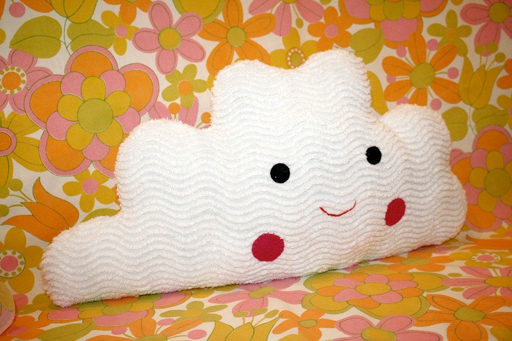 Happy Fluffy Cloud Pillow