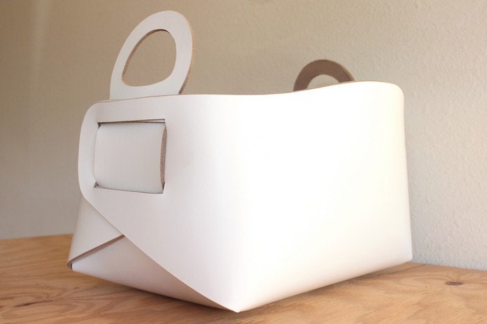 Leather Storage Tote