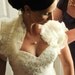 Ivory Lace Shoulder Wrap Bridal Ruffle Bolero Wedding Shrug