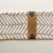 Linen Chevron Tea Towel