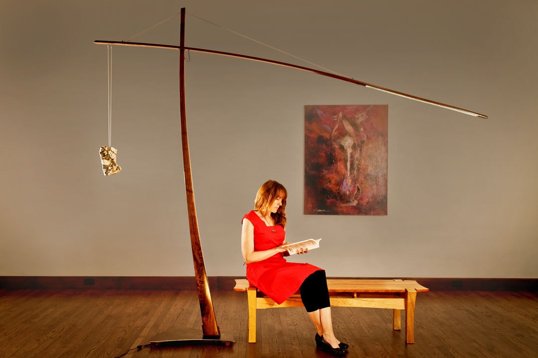 Large adjustable floor lamp