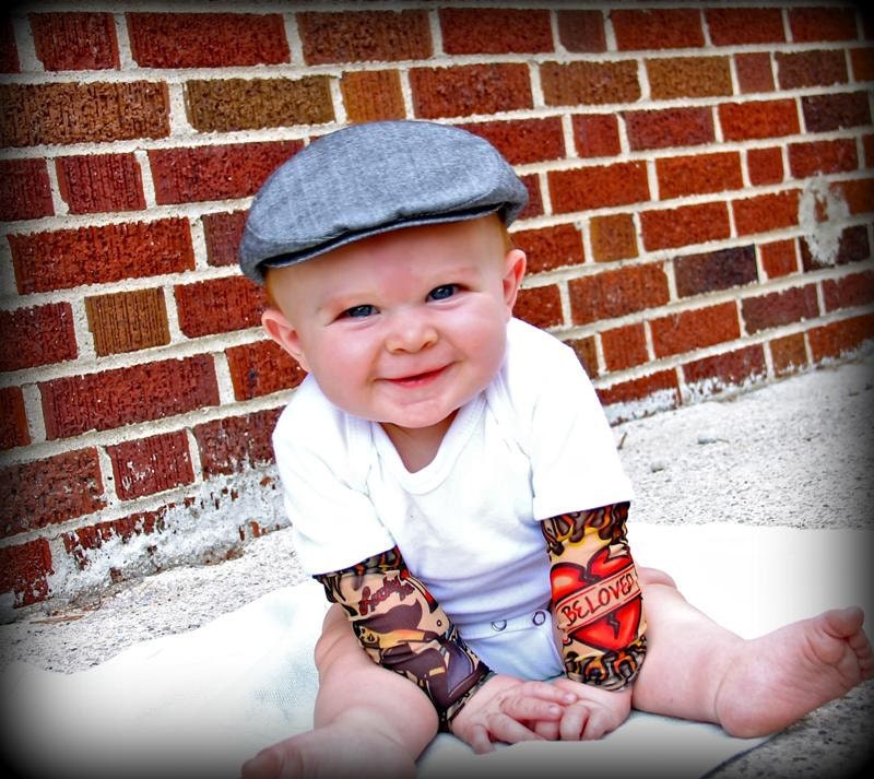 White Heartbreaker tattoo sleeve onesie or tshirt
