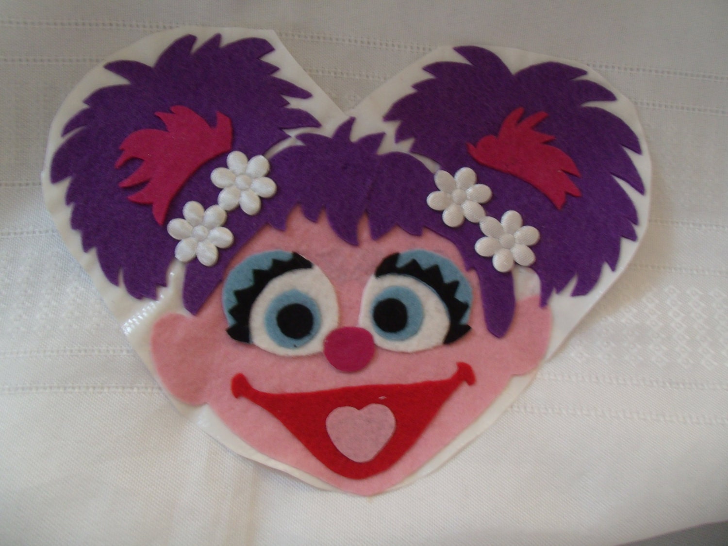 DIY Sesame Street Abby Cadabby inspired Iron On Applique (NO SEW)