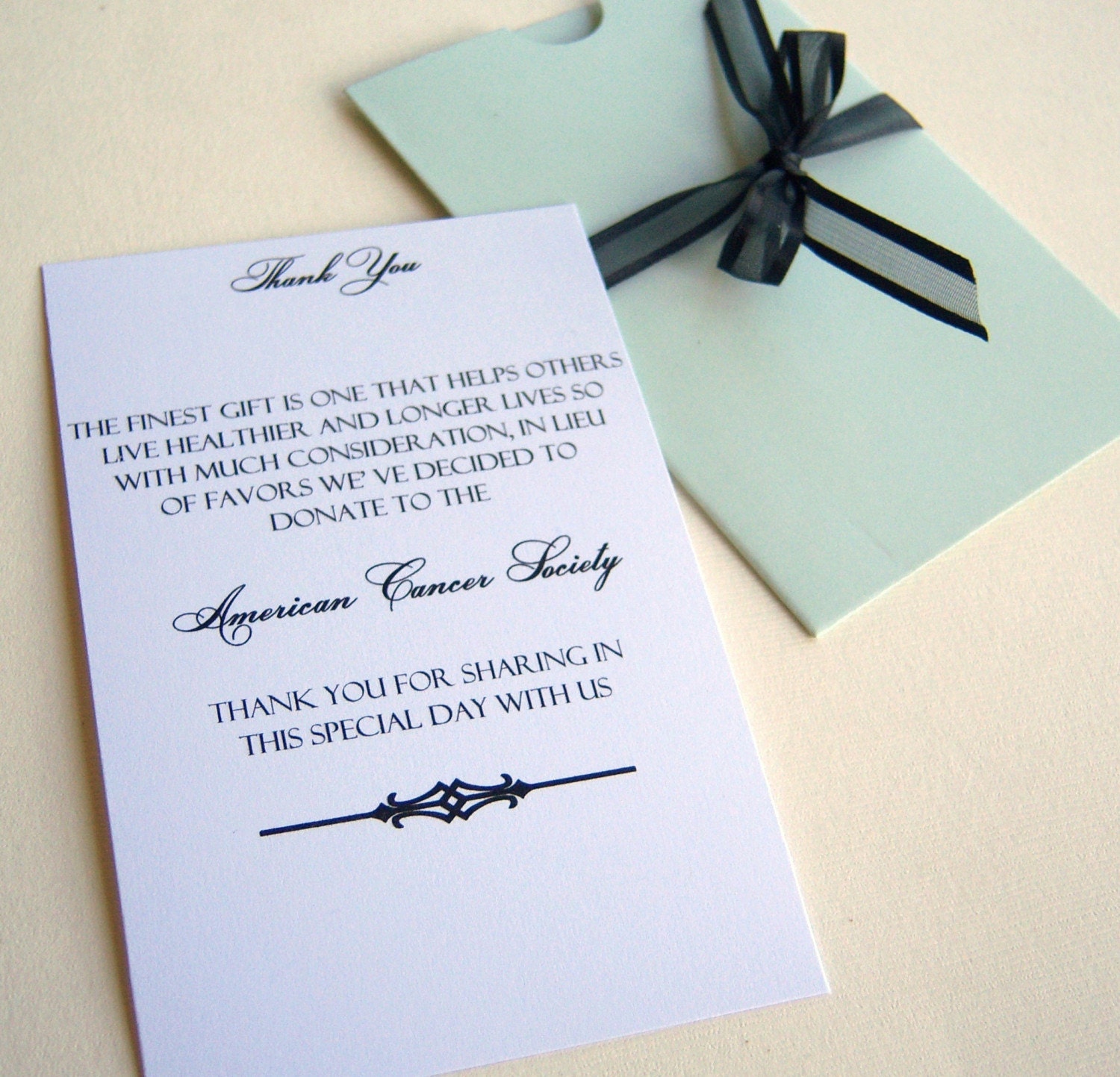 Donation/Charity Favor Cards...Design your by ExQuisiteInVitation