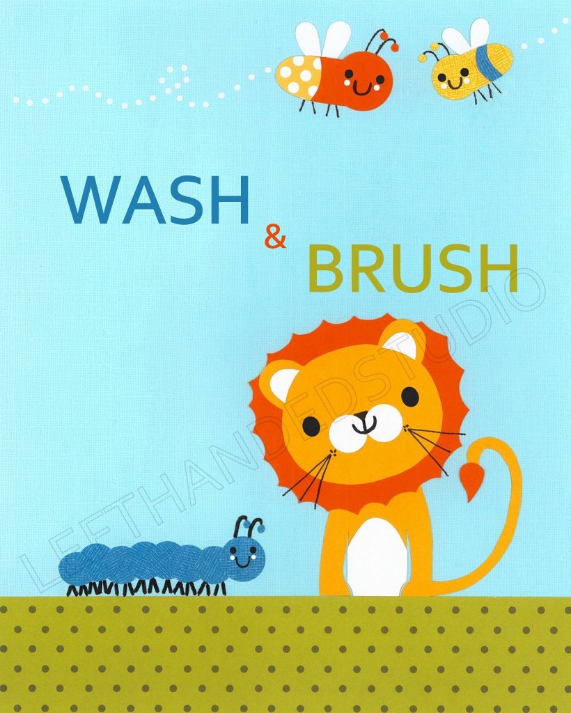 Target Circo ABC Print, LION Art Print, Children's Art Print, 8x10, Personalized
