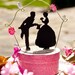 Just for Fun Silhouette Wedding Topper reserved for Michelle