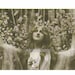 Ethereal Long Haired BEAUTY Among the Roses - HAND TINTED Real Photo POSTCARD of the Stunning EDWARDIAN Actress IVY CLOSE