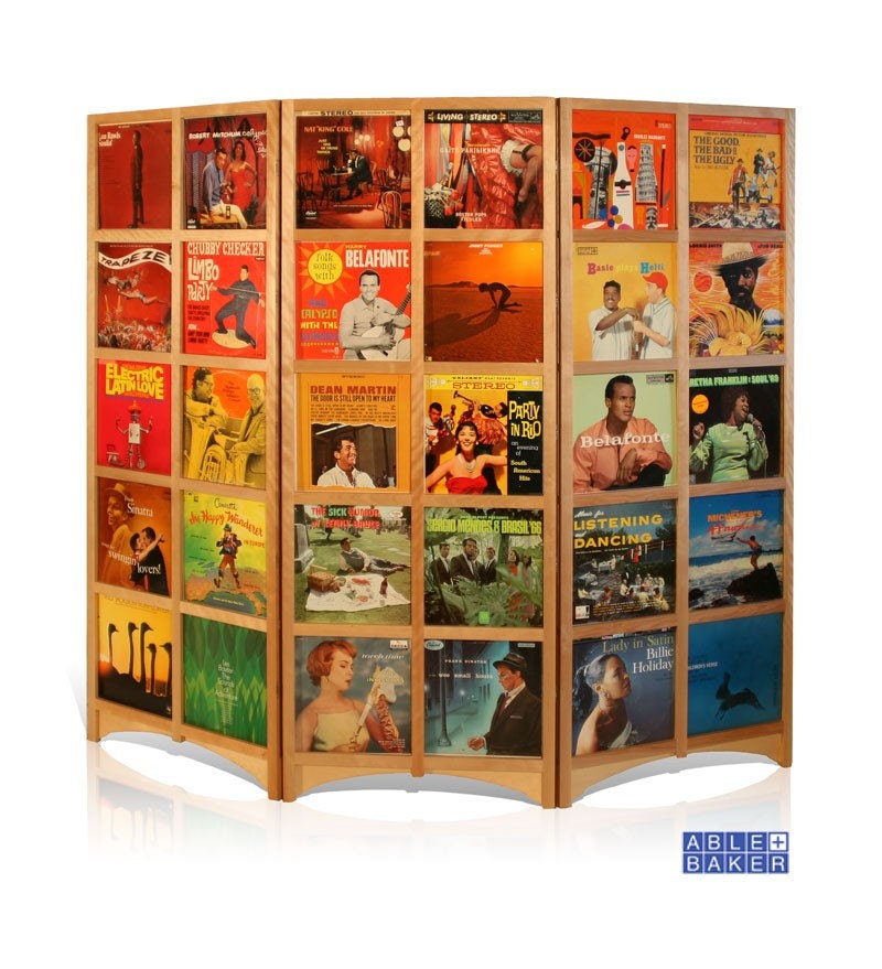 SALE LP Room Divider, Holds 60 12inch Records