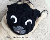 Black Pug Hat for Dogs