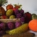 vintage 1950s  Hand Beaded Fruit / 1950s Kitchen Decor / Kitsch
