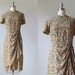 1940s Dresses / 40s Dress / Silk Dress / Winsome