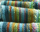 Handwoven Scarf, Forest Meadow, Woven Wrap