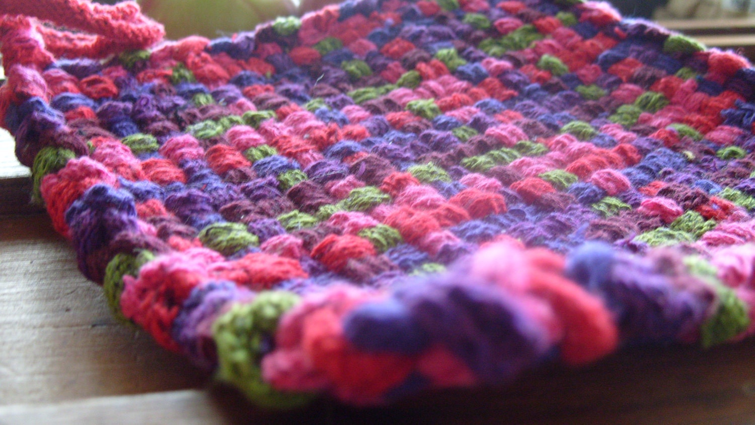 Joyful Handwoven Potholder
