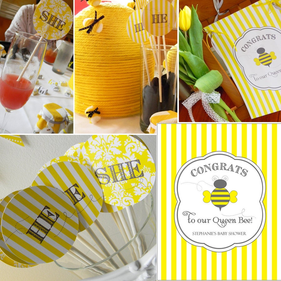 Printable PartyPack  - BUMBLE BEE SHOWER