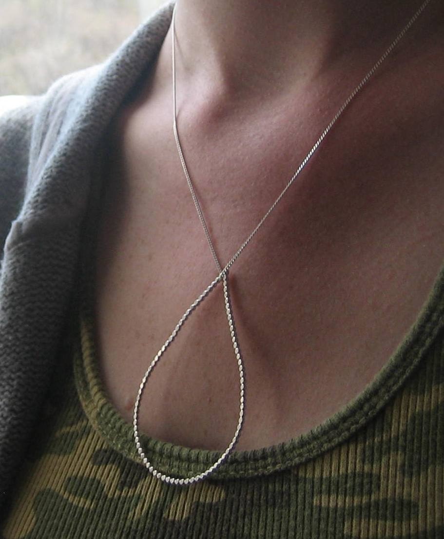 rain drop necklace - HUGE - SALE