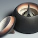 Rhodanthe Box made in wood, silver and 24kt gold