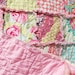 Rag Crib Quilt, Pink Love Mix, Girl, ALL NATURAL, fresh modern handmade baby