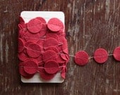 Garland of Felt Fanfare in Strawberry