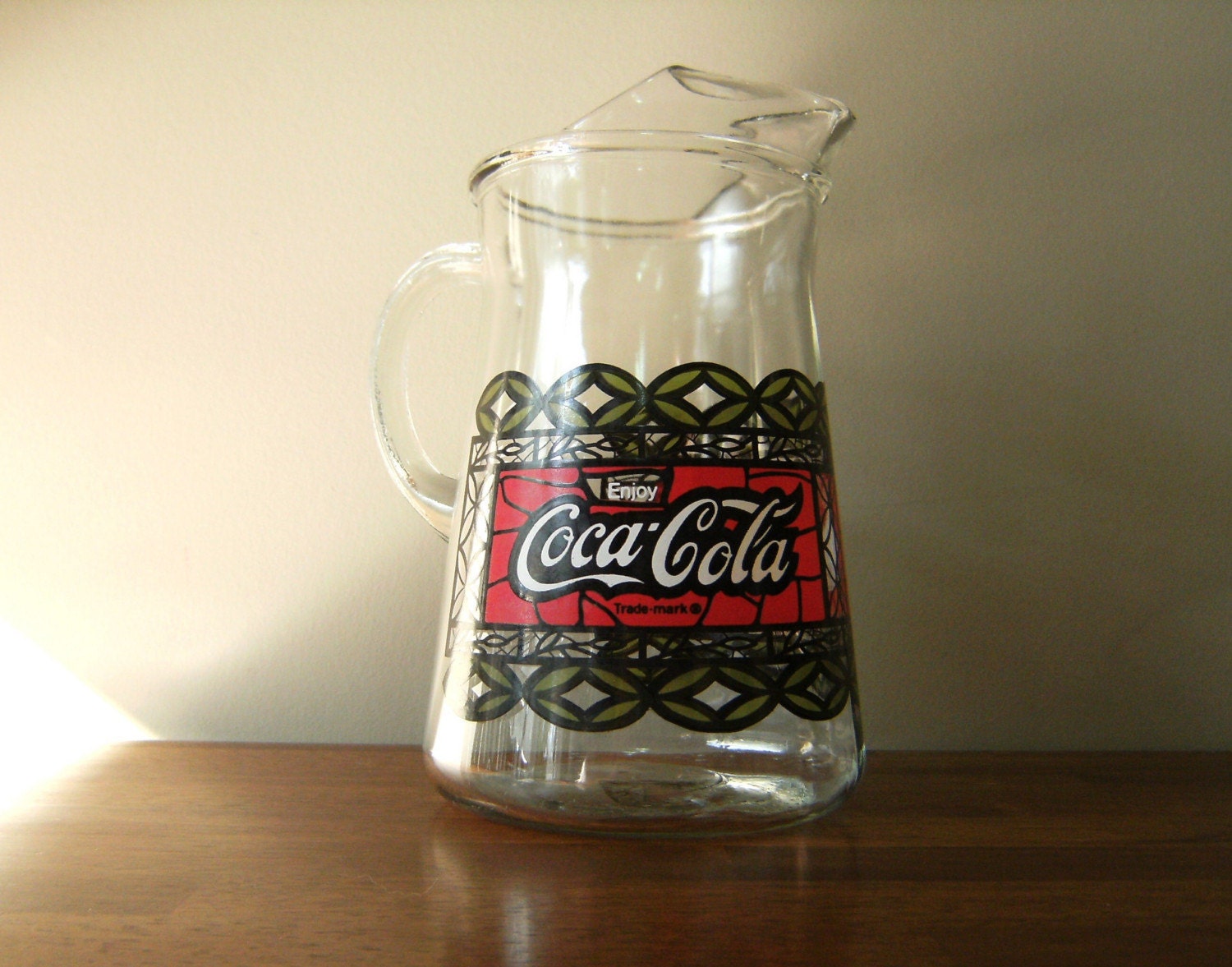 Vintage Coca Cola Classic Glass Pitcher By Jwhite2 On Etsy 0751