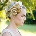 The Nora...pale gold silk roses on a grosgrain ribbon.
