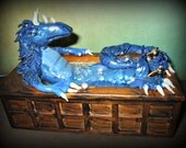 Witch gothic Dragon bath tub dollhouse miniature ooak  new line of miniature glows in dark