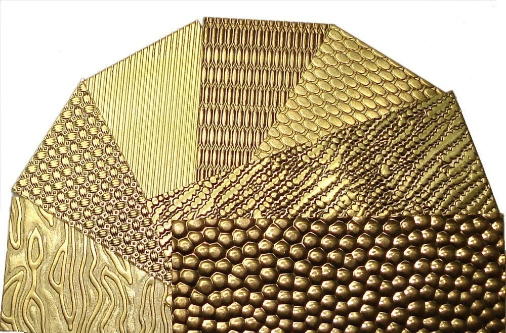 Texture Plates 1 Deep Impressions Set by LisasKitchenSink on Etsy