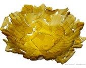Broken Bottle Bowl - Light Amber