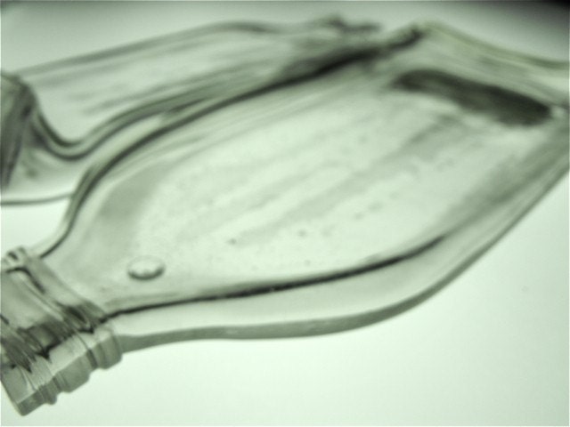 Conjoined Flask Dish - Clear