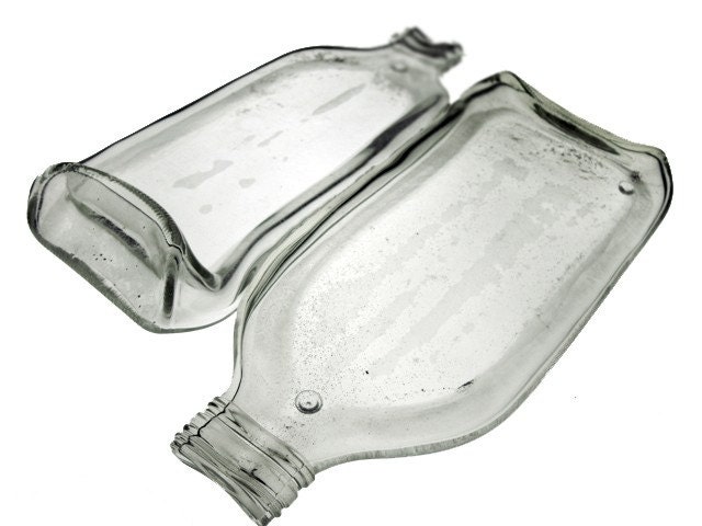 Conjoined Flask Dish - Clear
