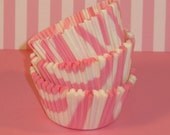 Pink and White Zebra Print Cupcake Liners   (Qty 45)
