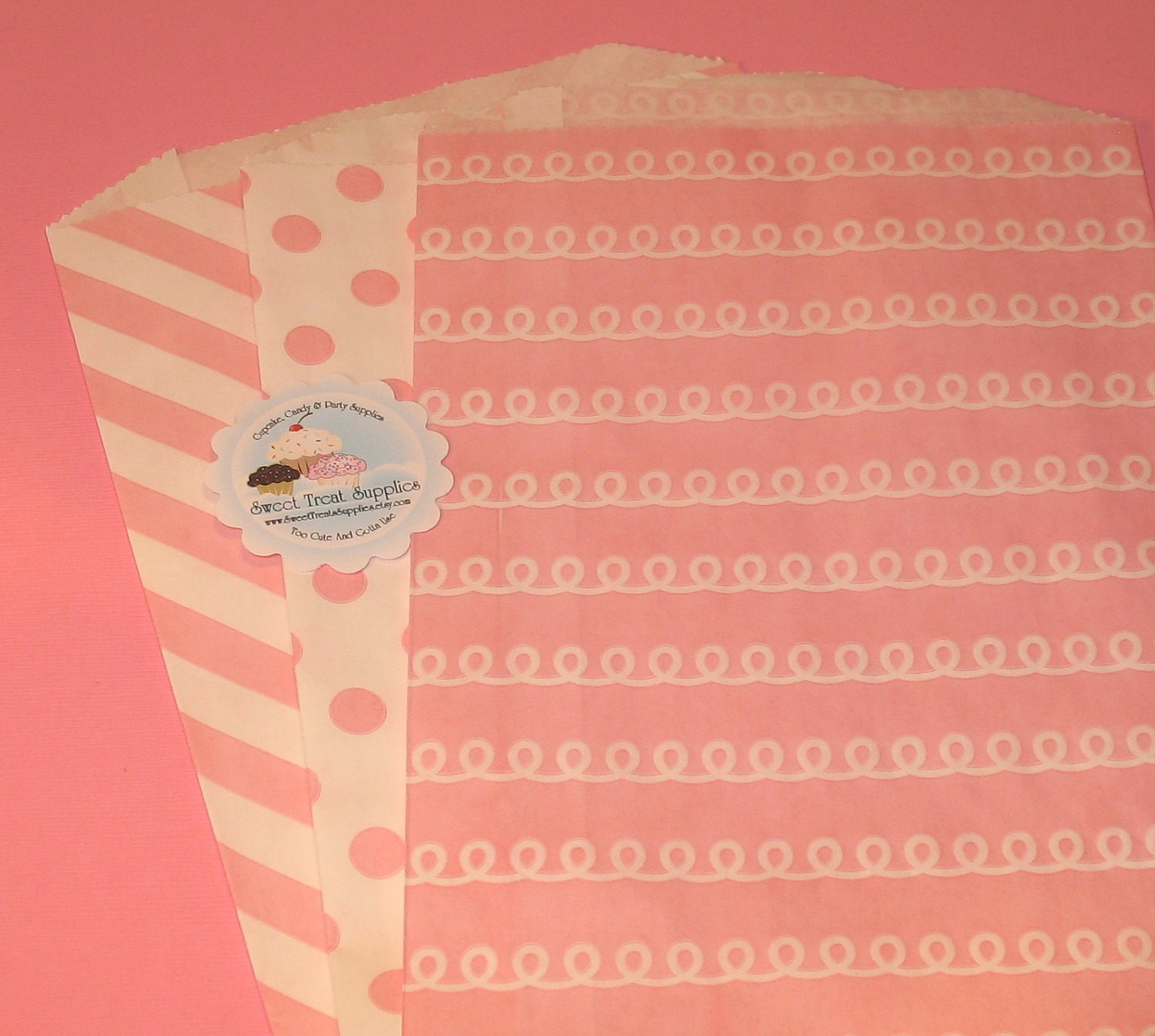 Pretty in Pink Goodie Favor Bags  (15)