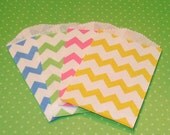 Itty Bitty Pastel Zig Zag Bags  (20)