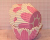 Pretty Pink Tulip Cupcake Liners  (45)