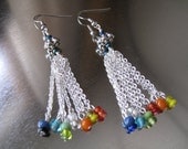 Dangling Rainbow Earrings