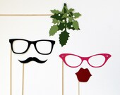 Photobooth Prop. Photo Prop. Mistletoe Photo Booth Prop