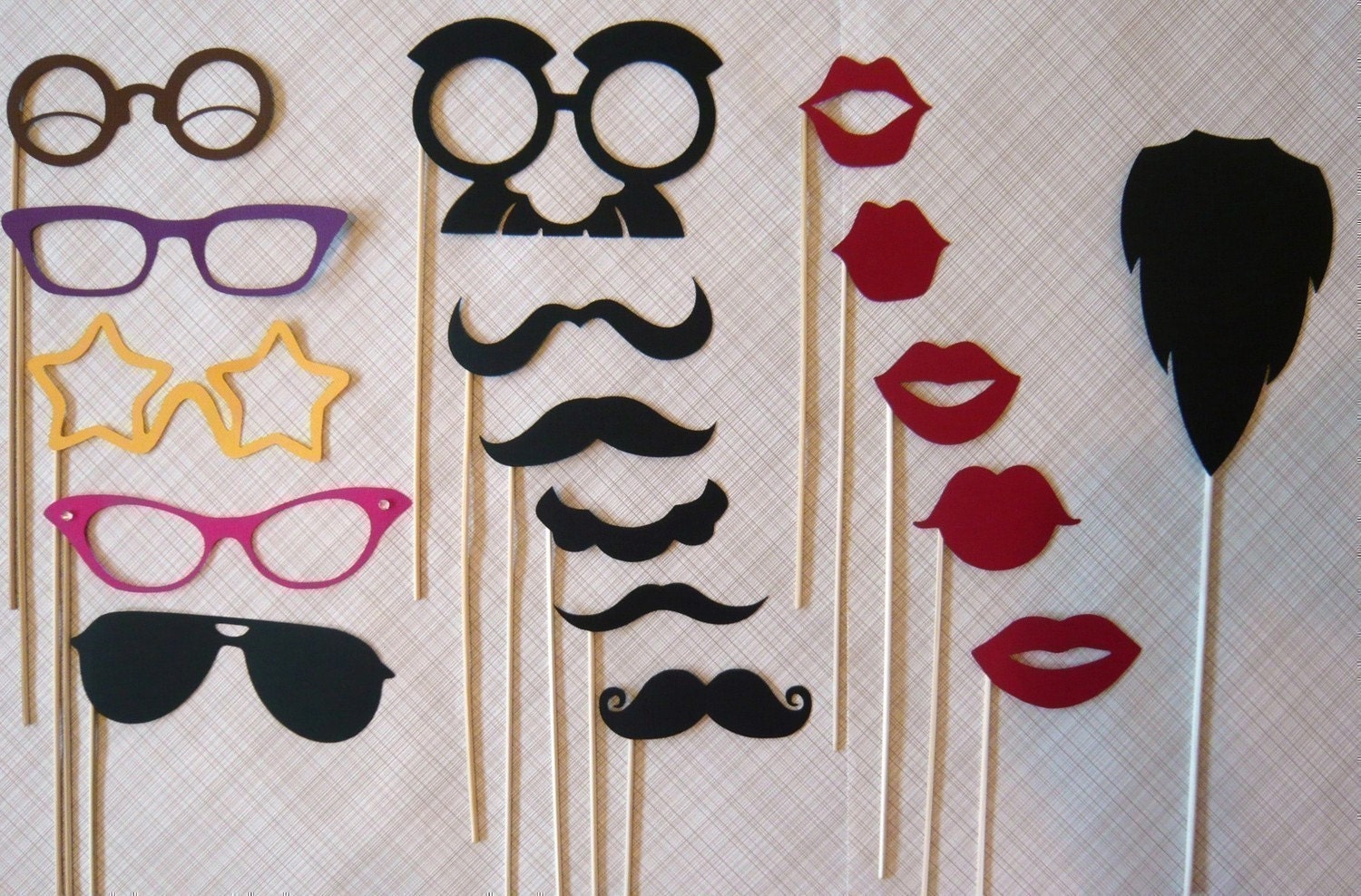Mustache on a Stick. Photo Booth Props. Photobooth Photo Props- Seventeen Photobooth Party Props