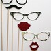 Photo booth Props on a Stick - The  Black Tie Affair