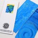 Magnetic flip bookmarks - fine art with spirals and vines