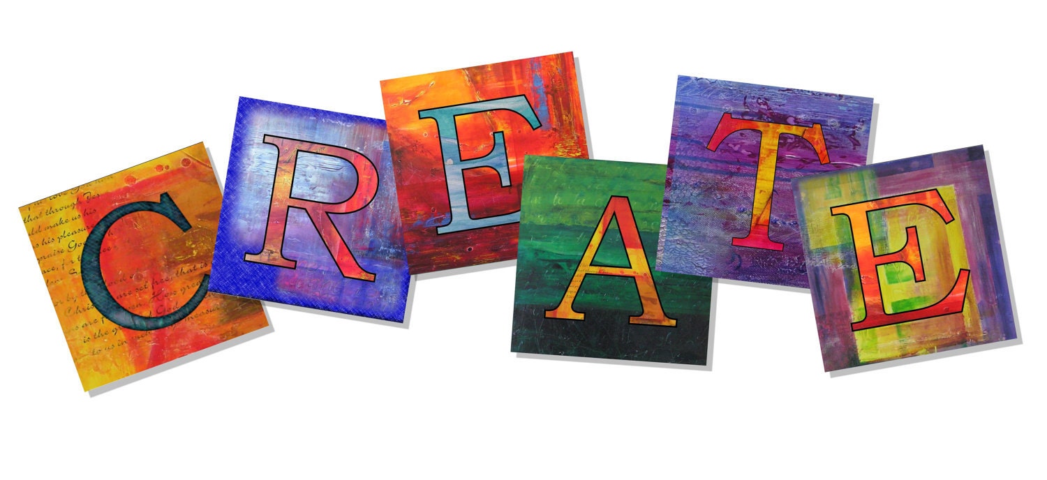 Items similar to Word art - Create with fine art prints - wall art home
