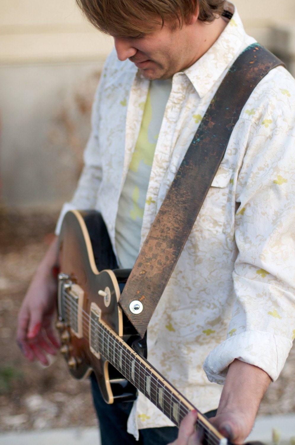 fullgive leather guitar strap