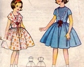 Adorable Australian 1950s Little Girls' Party Dress Sewing Pattern