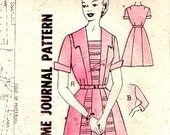 Pretty Late 1940s Early 50s Panelled Dress Pattern Australian Home Journal